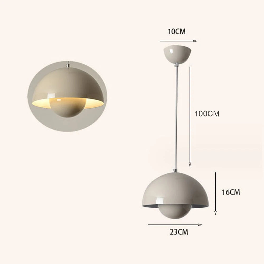 Modern Semicircular Pendant Light