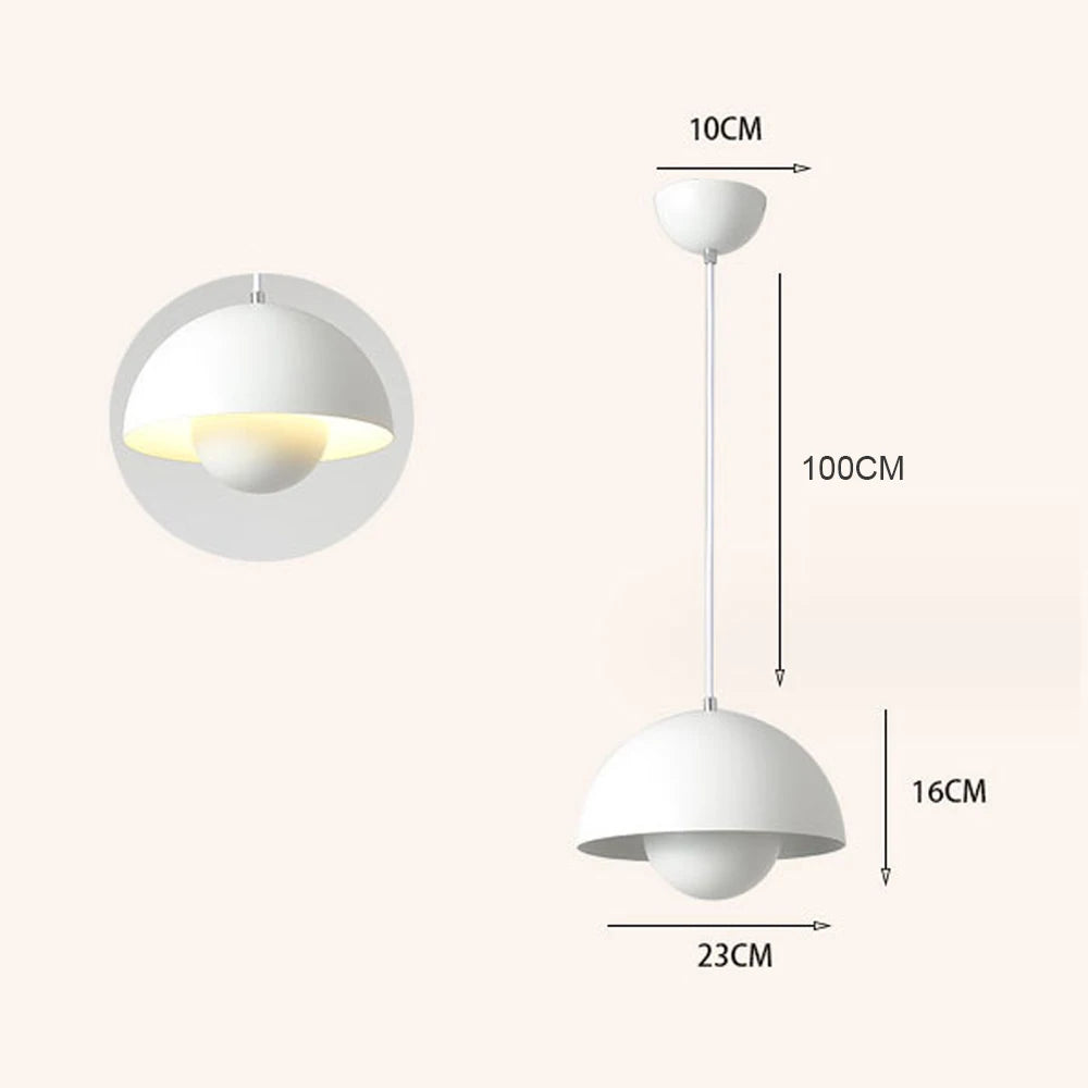 Modern Semicircular Pendant Light