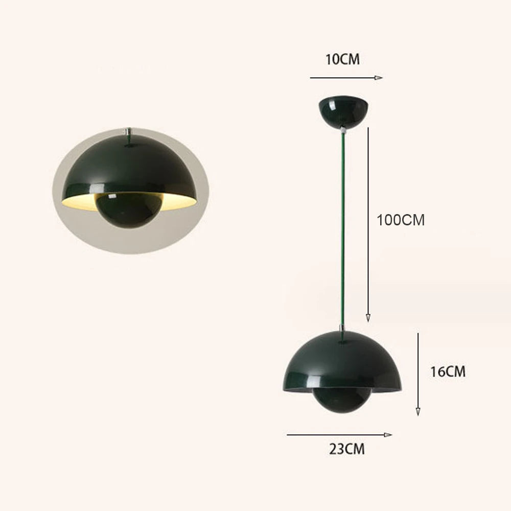 Modern Semicircular Pendant Light
