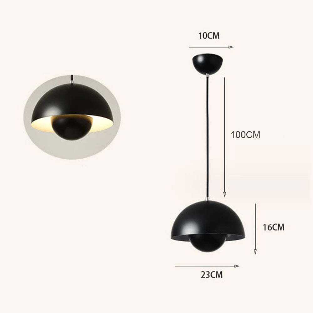 Modern Semicircular Pendant Light