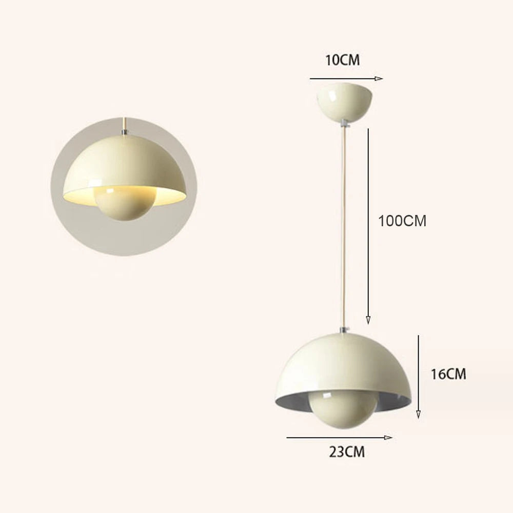 Modern Semicircular Pendant Light