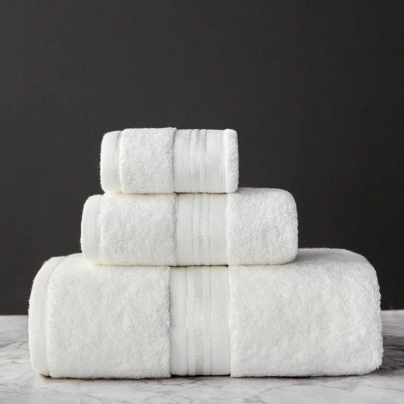 Egyptian Cotton Stripe Towel Set