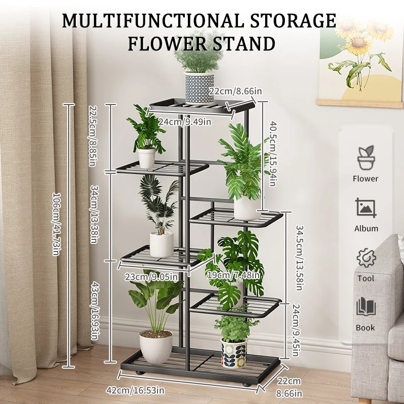 4/5/6 Layer Iron Plant Stand
