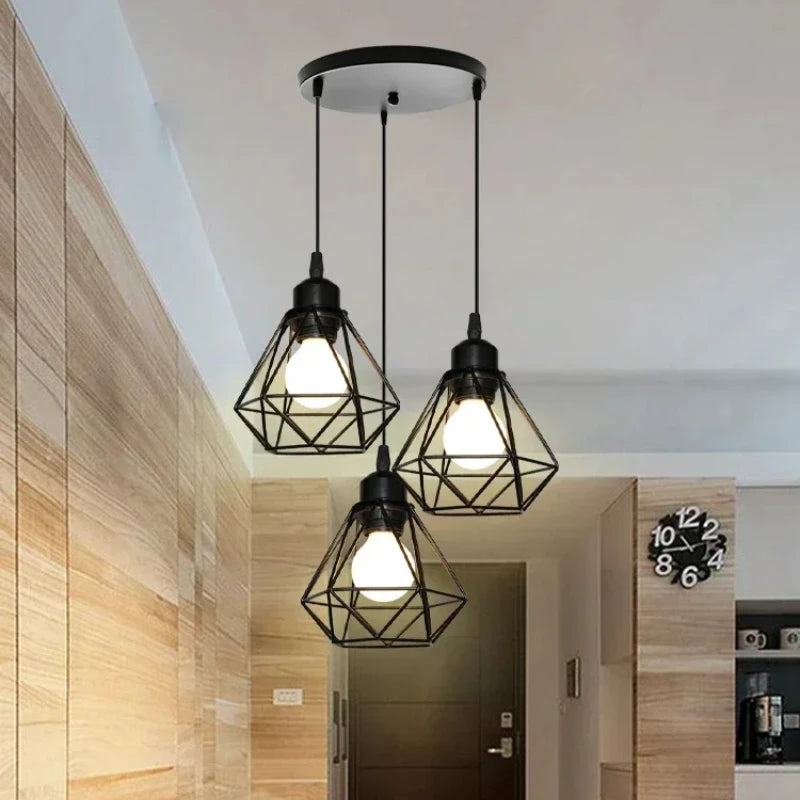 Nordic Single Head Iron Pendant Light
