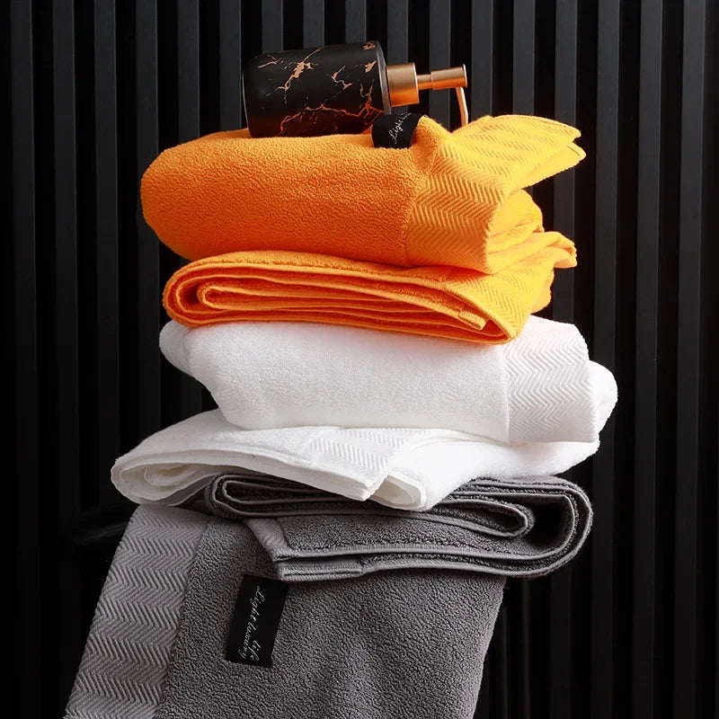 Striped Egyptian Cotton Bath Towel
