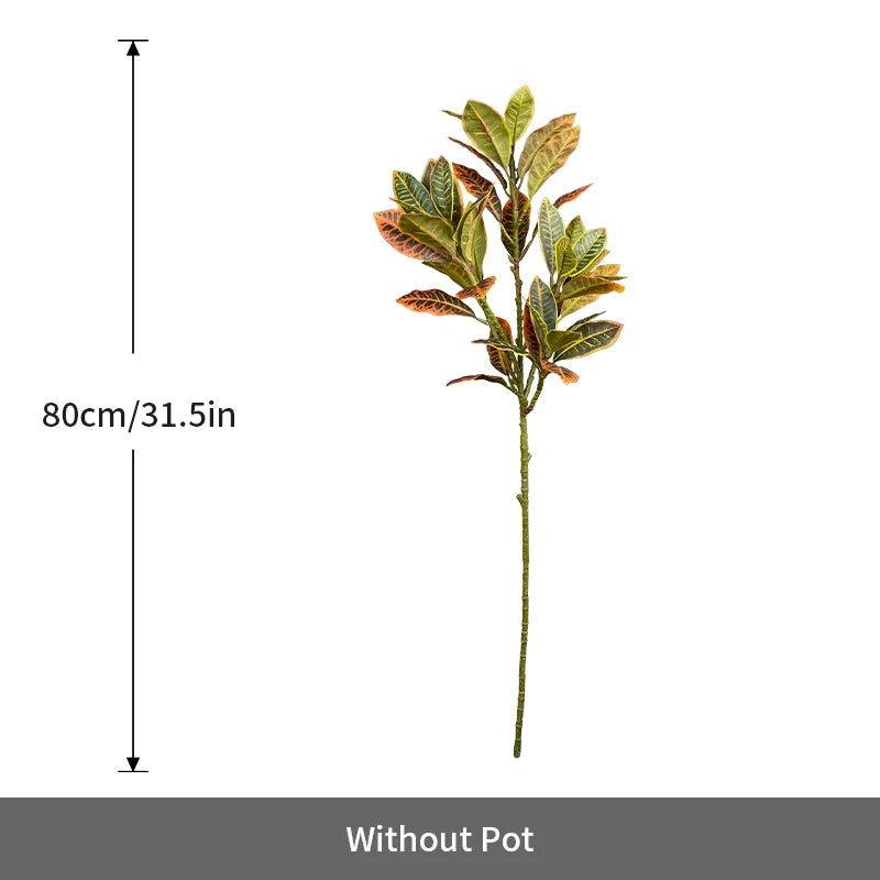 Artificial Tropical Magnolia Leaf Branch