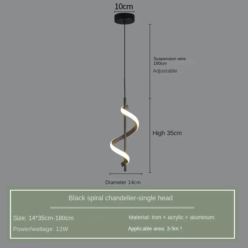 Bedside Rotating Chandelier