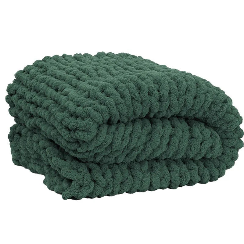 Chunky Knit Chenille Blanket