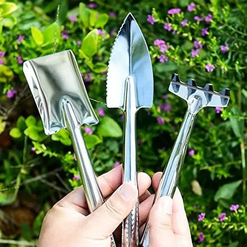 3-Piece Stainless Steel Garden Trowel Set