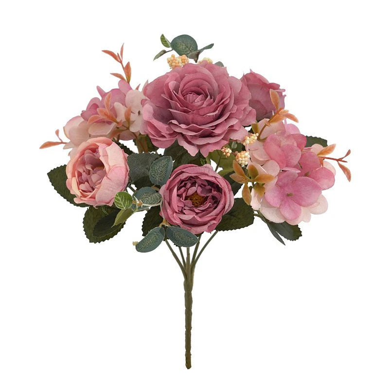 Vintage Silk Rose & Peony Bouquets