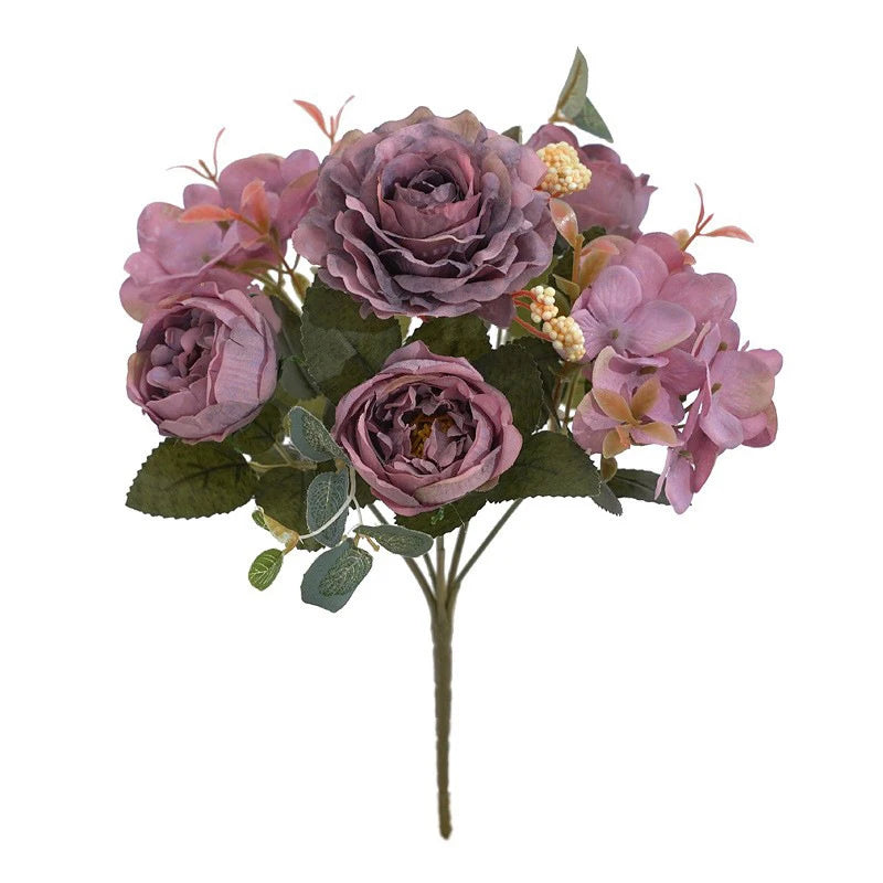 Vintage Silk Rose & Peony Bouquets