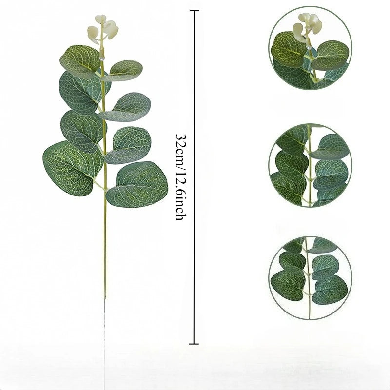 Silk Eucalyptus Leaf Set