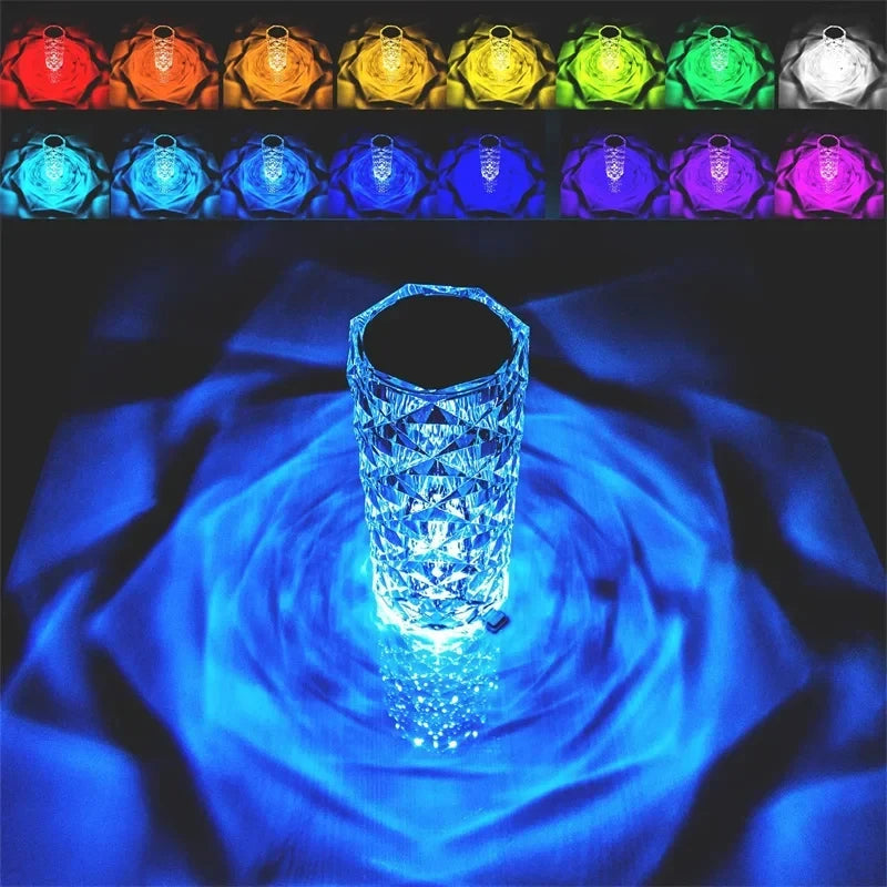 Rose Pattern Portable RGB Lamp