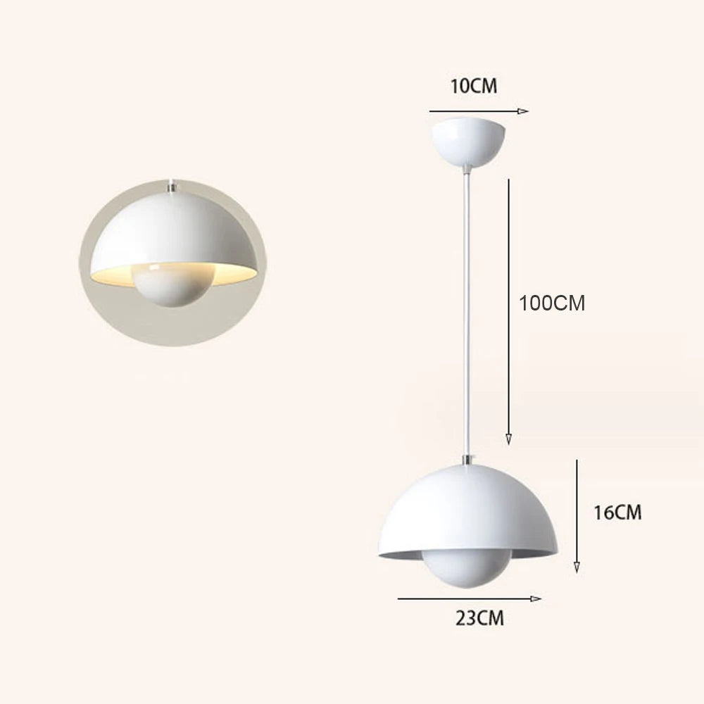 Modern Semicircular Pendant Light