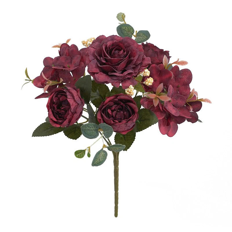 Vintage Silk Rose & Peony Bouquets