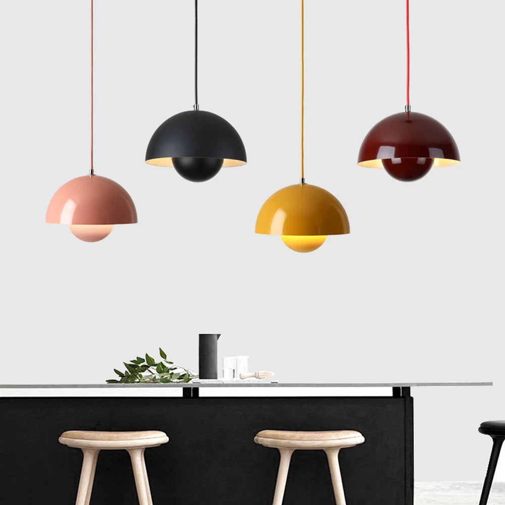 Modern Semicircular Pendant Light