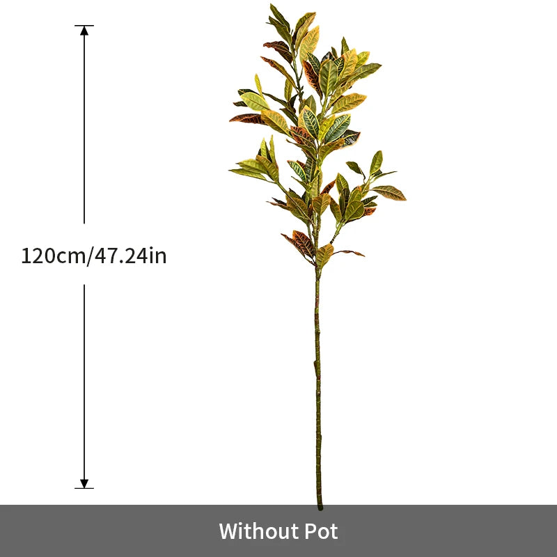Artificial Tropical Magnolia Leaf Branch