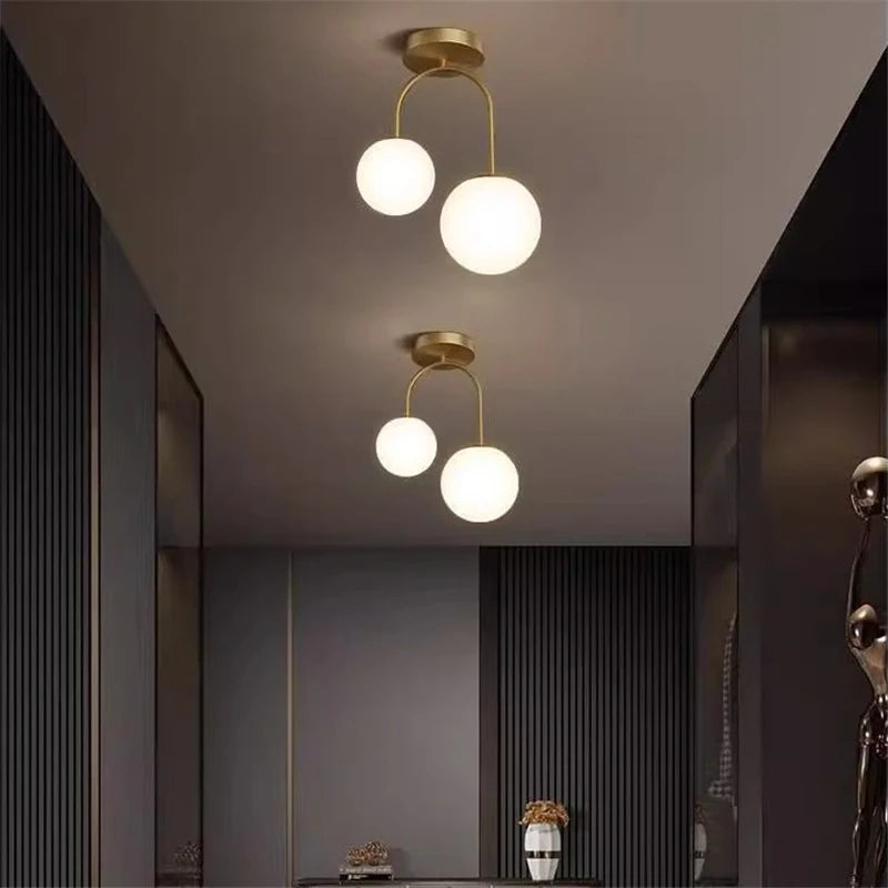 Nordic Glass Ball Ceiling Light
