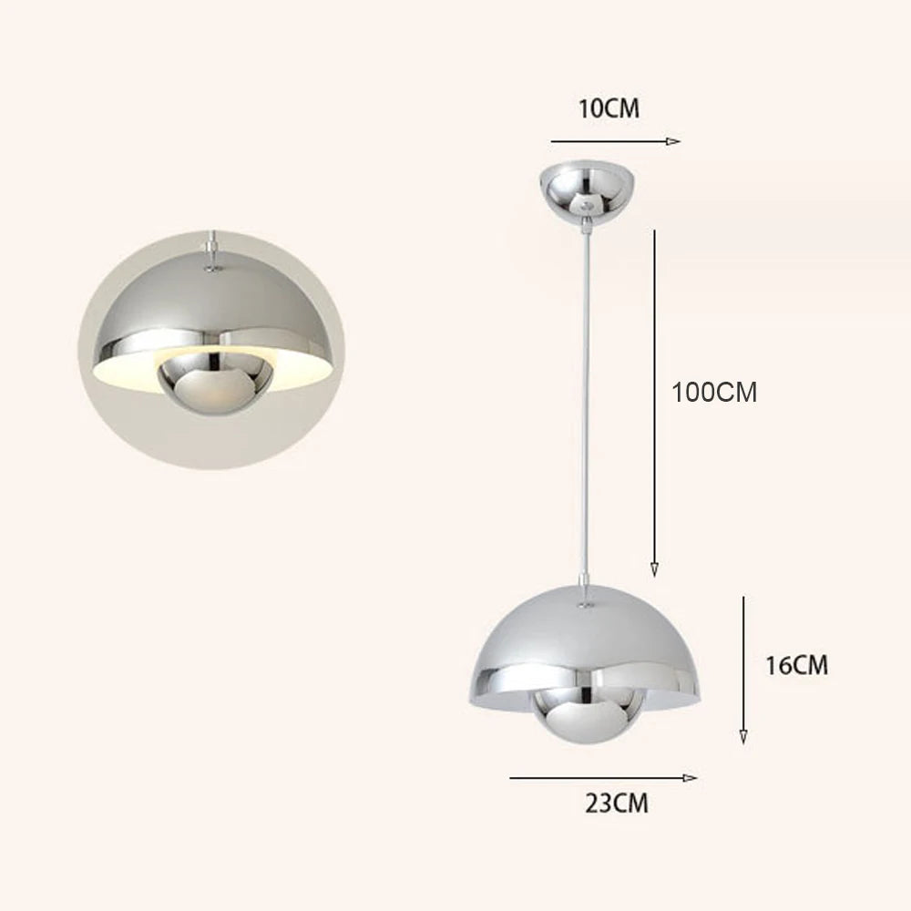 Modern Semicircular Pendant Light