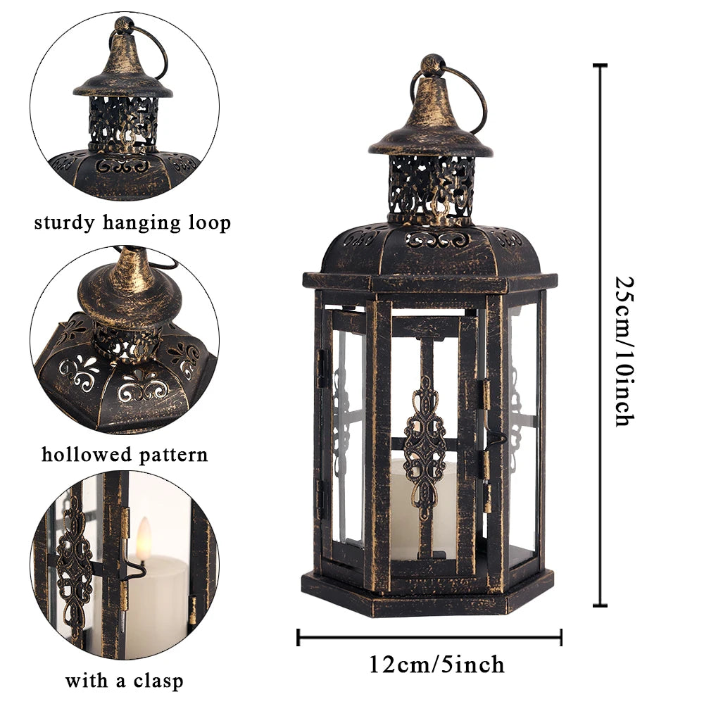 Vintage Nordic Candle Lantern