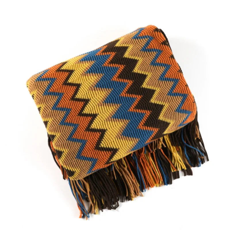 Bohemian Knit Blanket