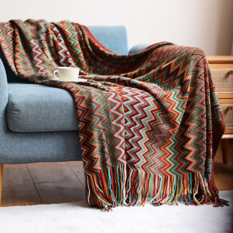 Bohemian Knit Blanket