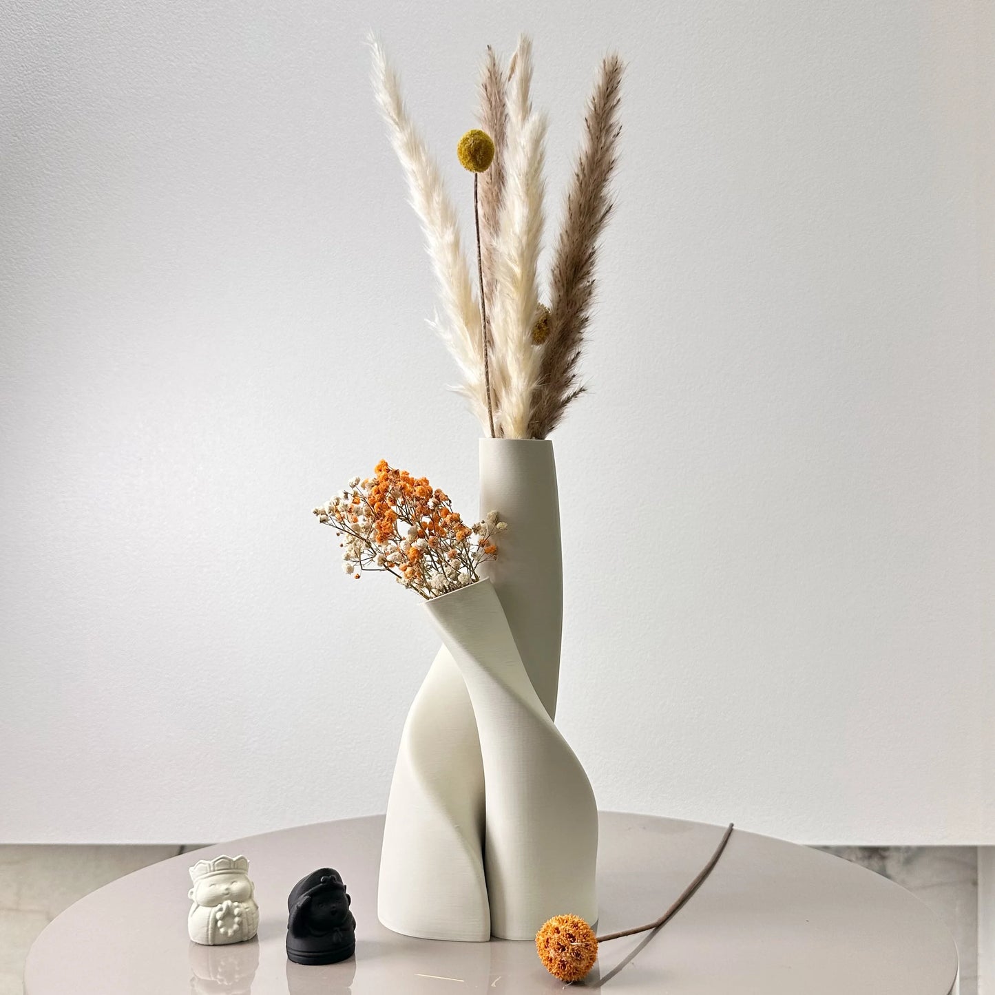 2-Piece Modern Double Vase Set