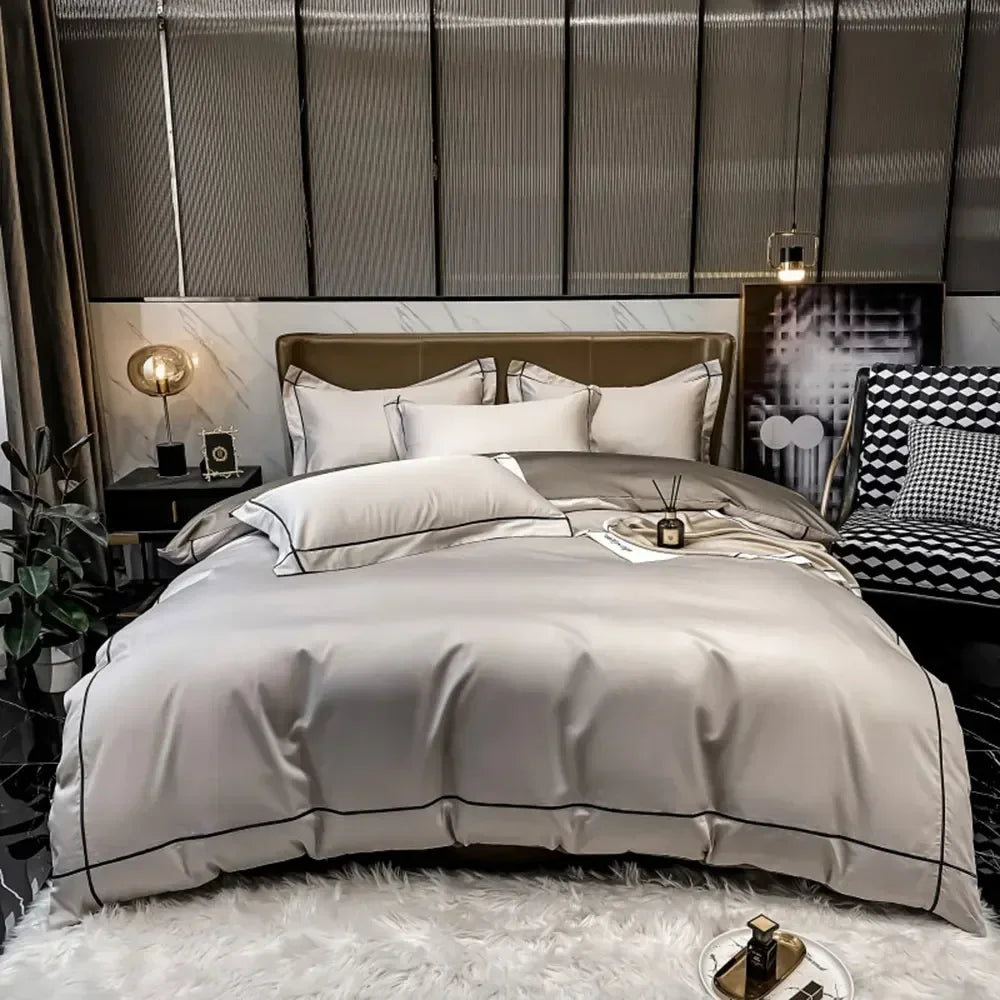 Solid Color Egyptian Cotton Bedding Sets