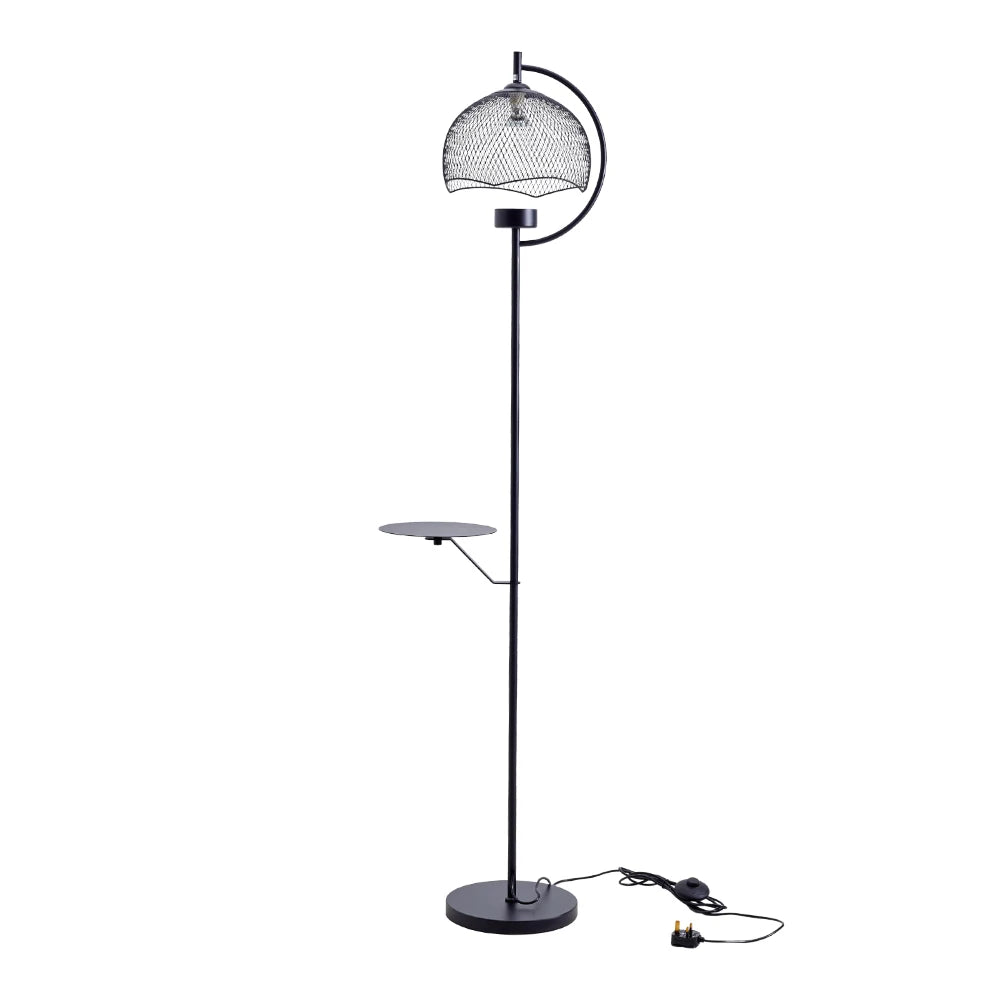 Industrial Tray Floor Lamp