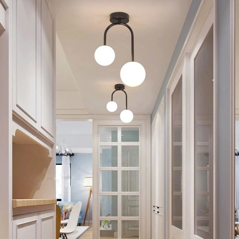 Nordic Glass Ball Ceiling Light