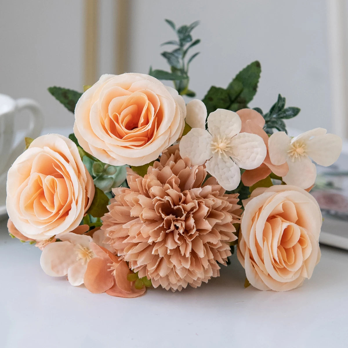 Vintage Silk Rose & Peony Bouquets
