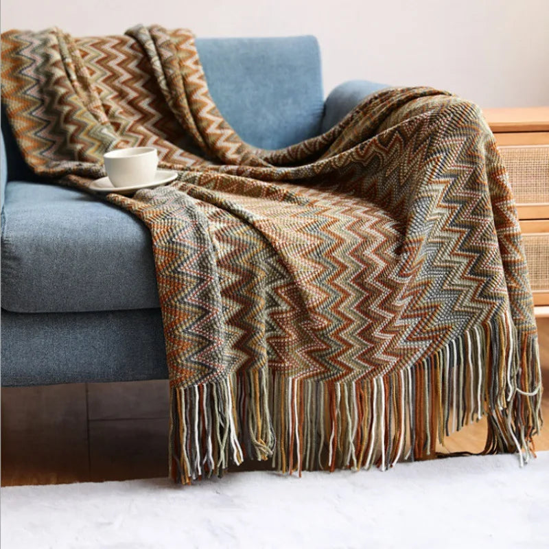 Bohemian Knit Blanket
