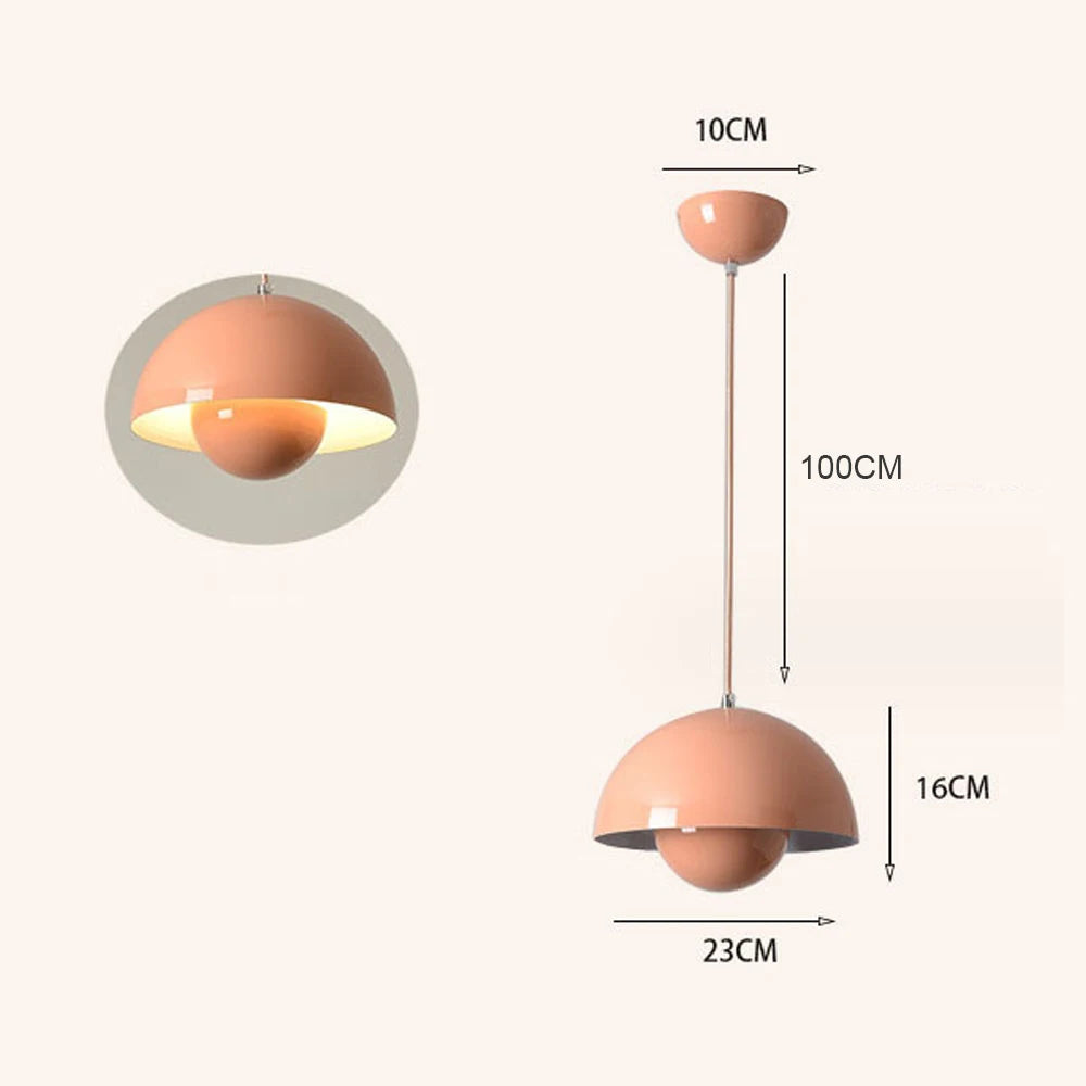 Modern Semicircular Pendant Light