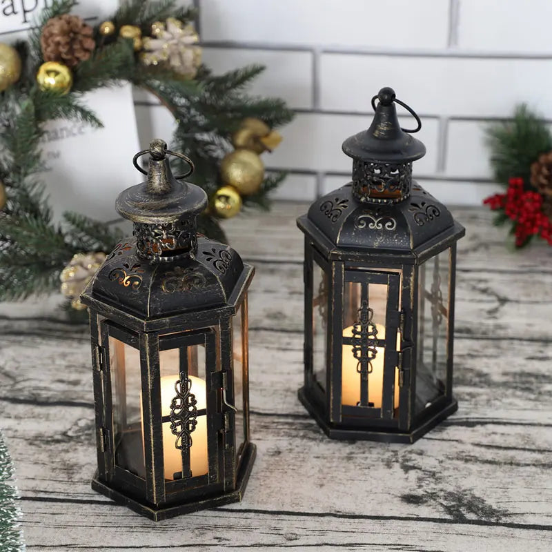 Vintage Nordic Candle Lantern