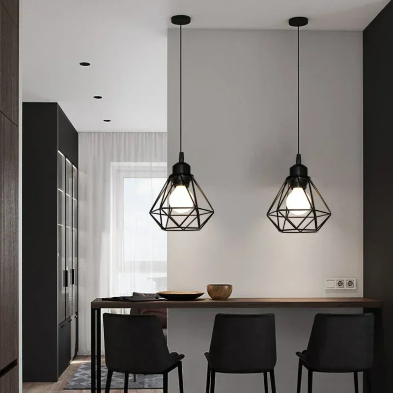 Nordic Single Head Iron Pendant Light
