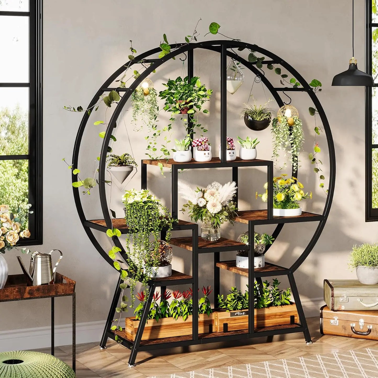 7-Tier Round Indoor Plant Stand