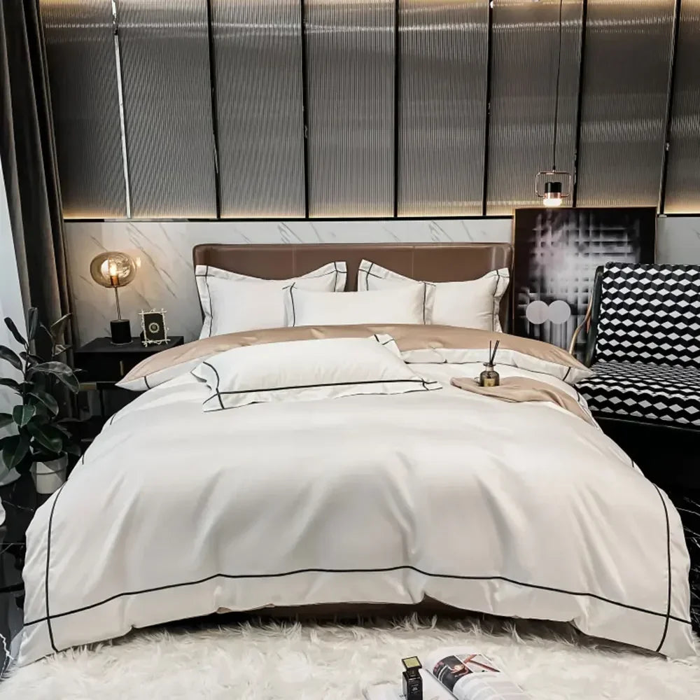 Solid Color Egyptian Cotton Bedding Sets