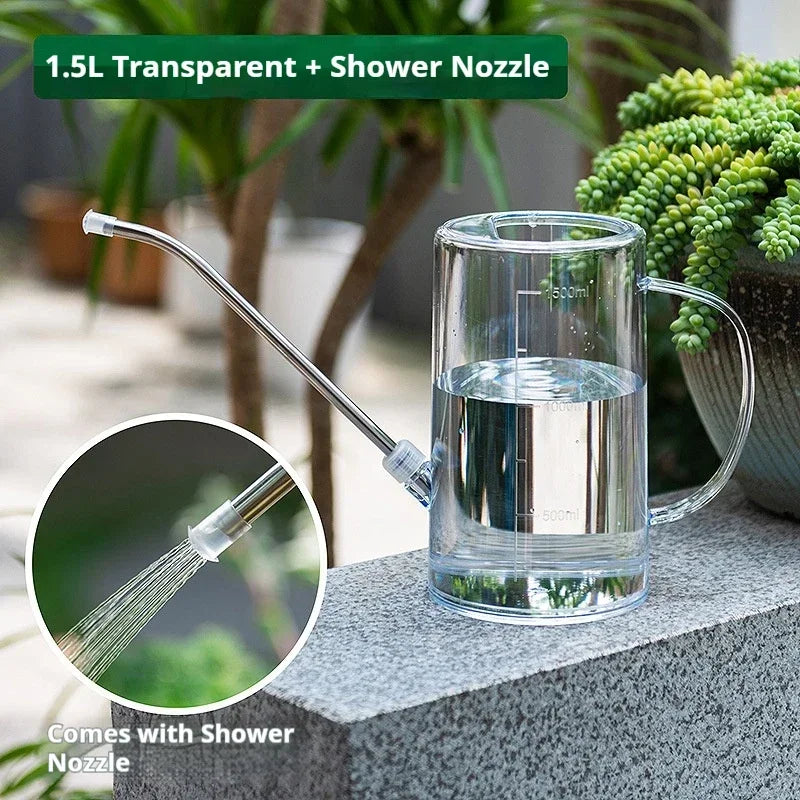 1.5L Transparent Nordic Watering Can