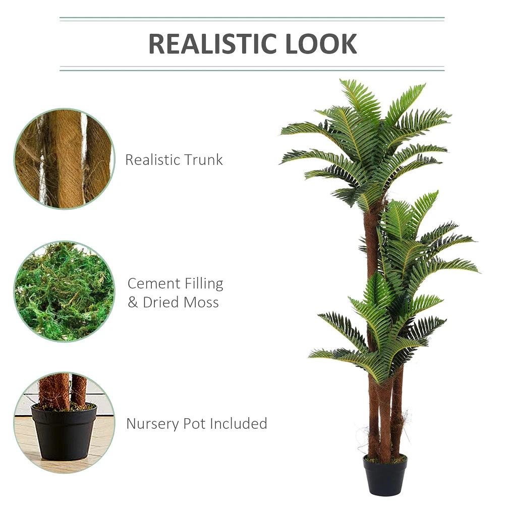 Short Artificial Palm Tree in Pot