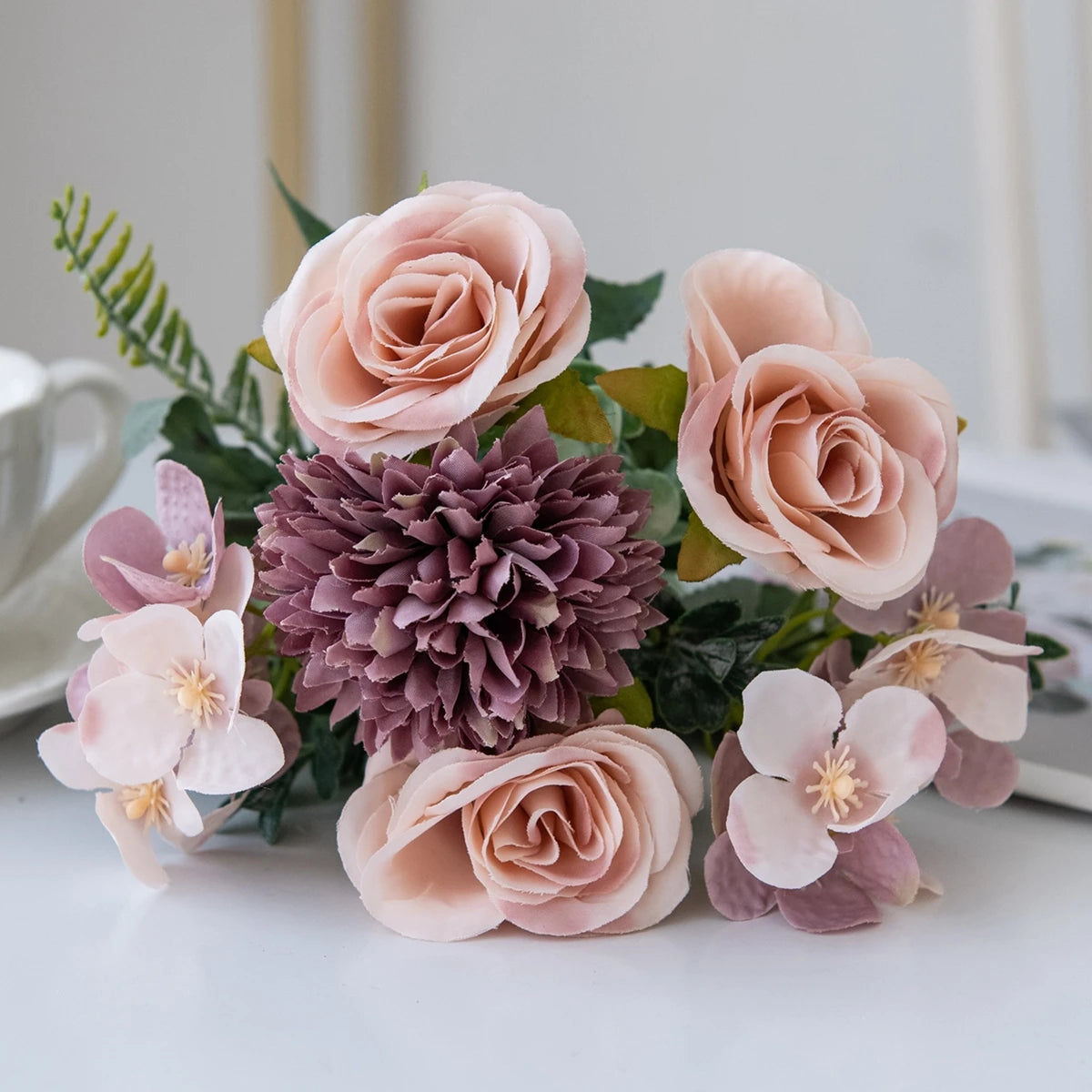 Vintage Silk Rose & Peony Bouquets