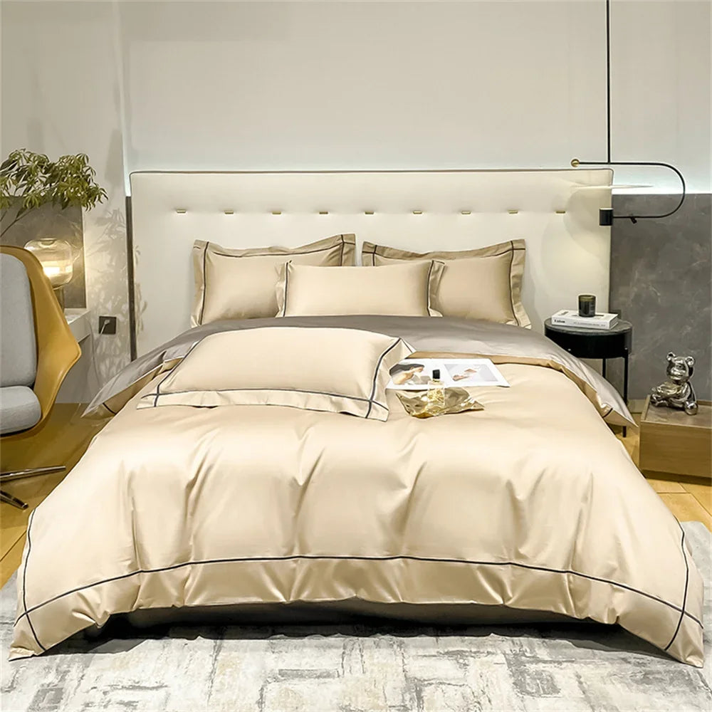 Solid Color Egyptian Cotton Bedding Sets
