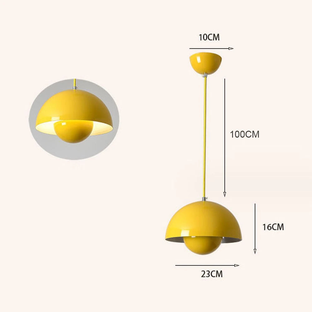Modern Semicircular Pendant Light