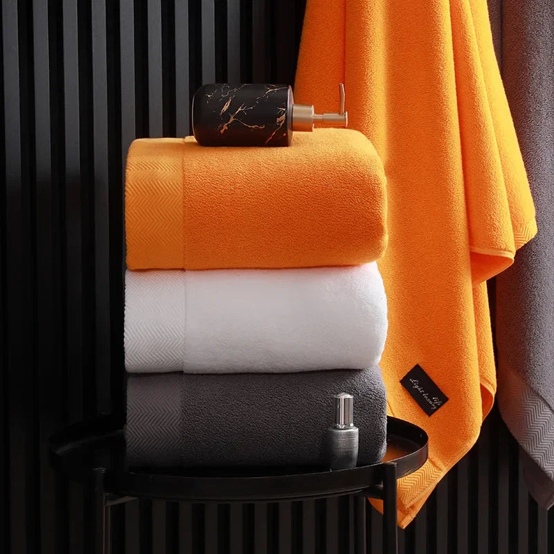 Striped Egyptian Cotton Bath Towel