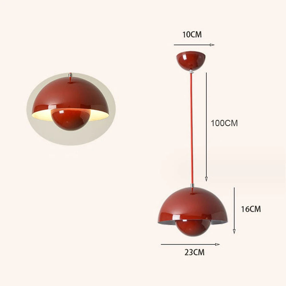 Modern Semicircular Pendant Light