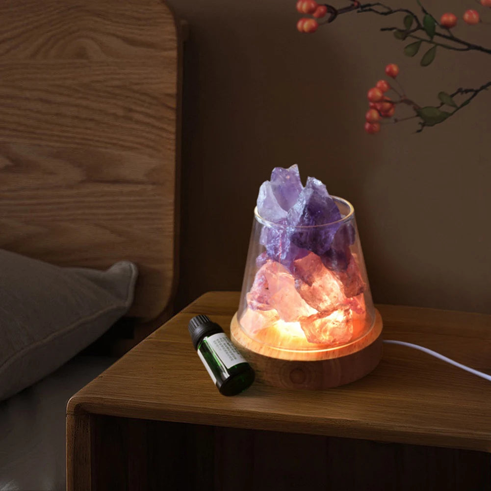 Himalayan Salt Lamp & Oil Diffuser