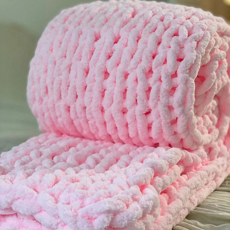 Chunky Knit Chenille Blanket