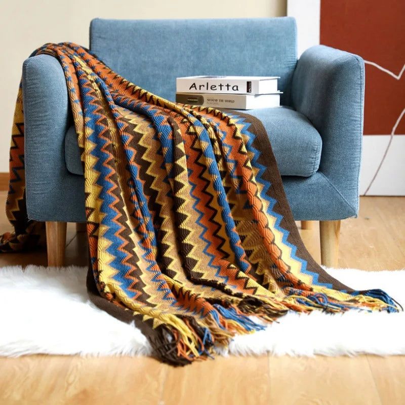 Bohemian Knit Blanket