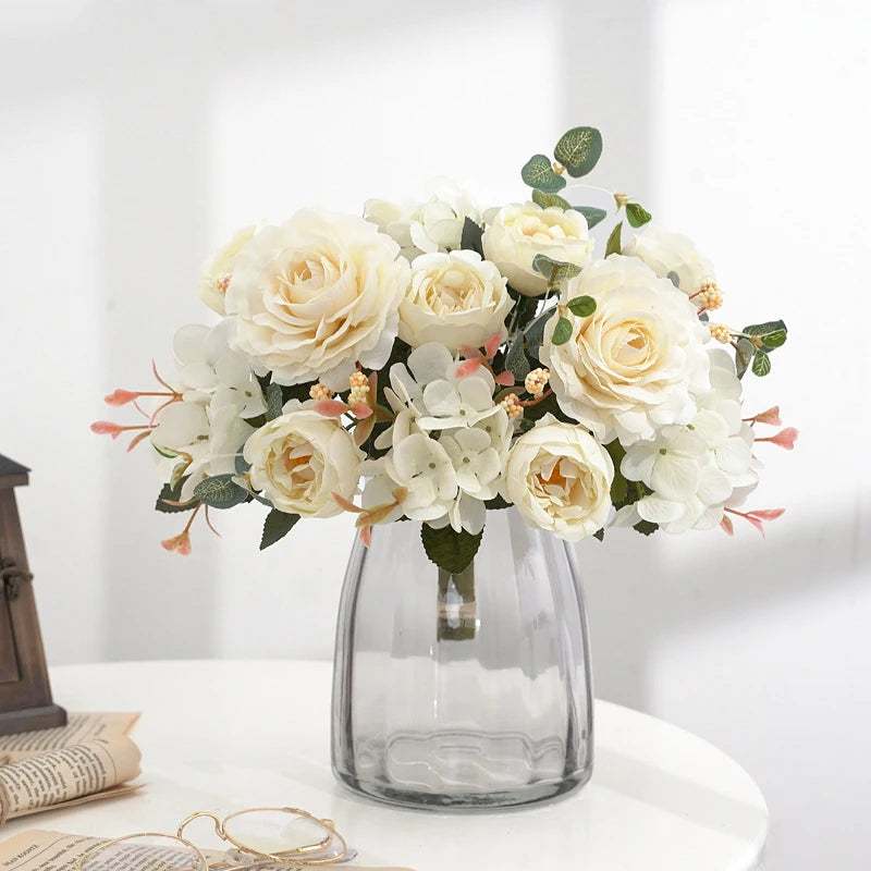 Vintage Silk Rose & Peony Bouquets
