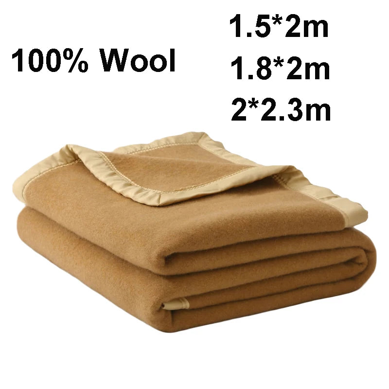 Versatile 100% Wool Blanket