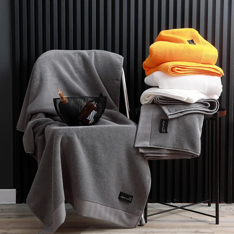 Striped Egyptian Cotton Bath Towel
